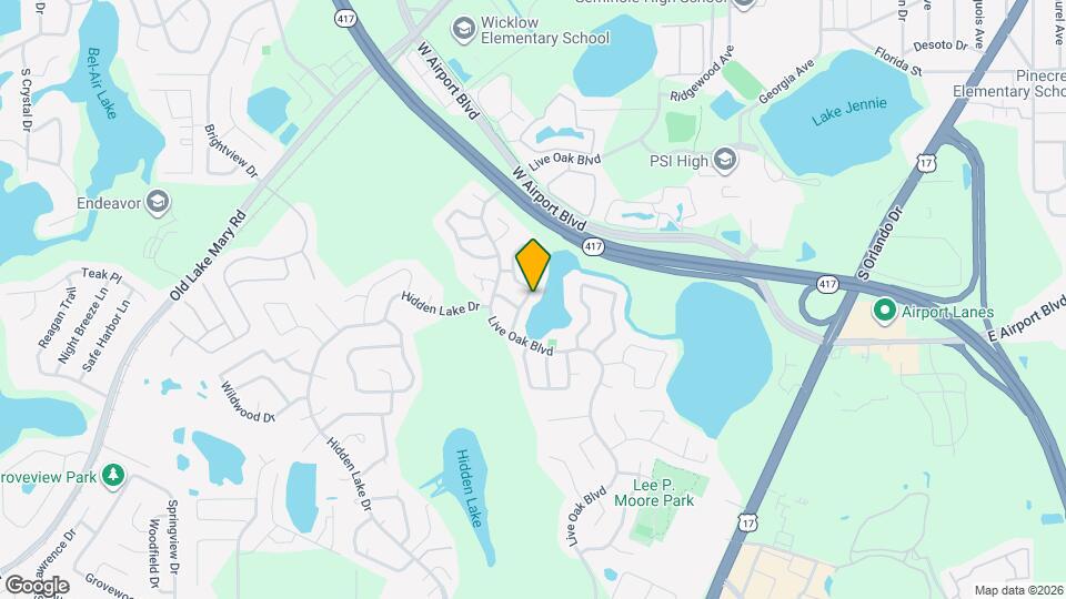 160 Clear Lake Cir Mapa y Detalles de la Ubicación