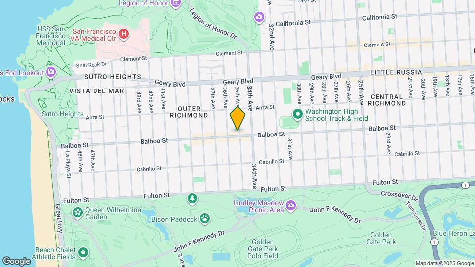 695 35th Ave Map and Location Details