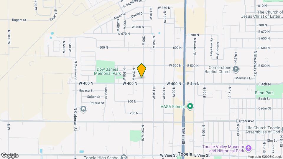 421 N 200 W Map and Location Details