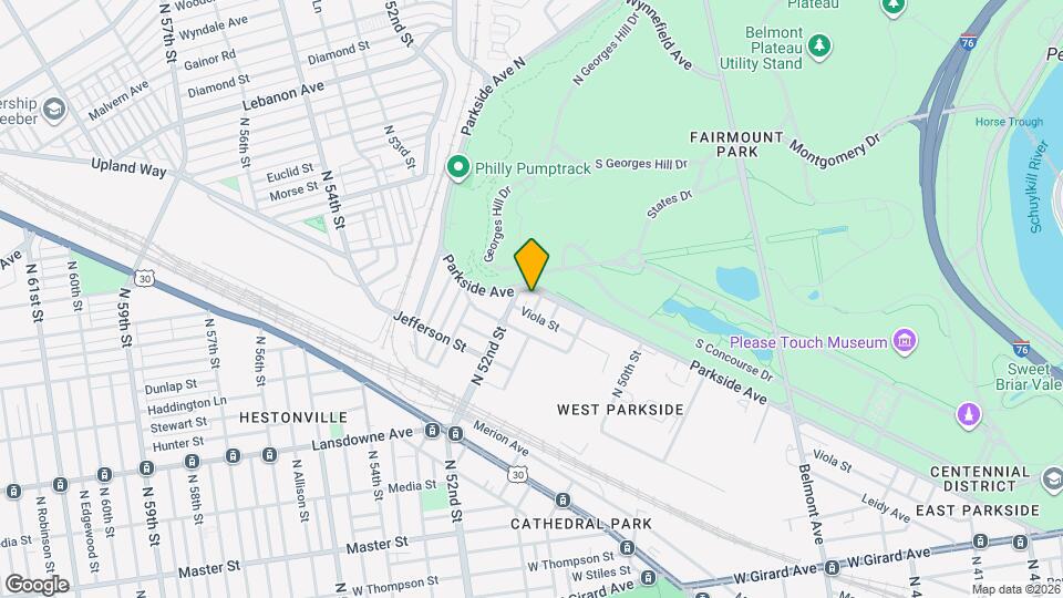 5166 Parkside ave, Unit 2nd Floor Map and Location Details