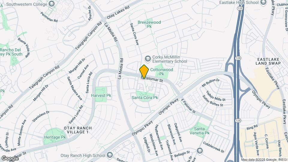 1760 E Palomar St Map and Location Details