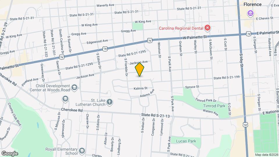 1001 W Cedar St Map and Location Details