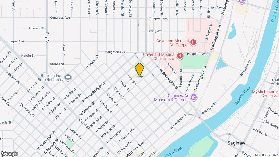 821 N Bond St Map and Location Details