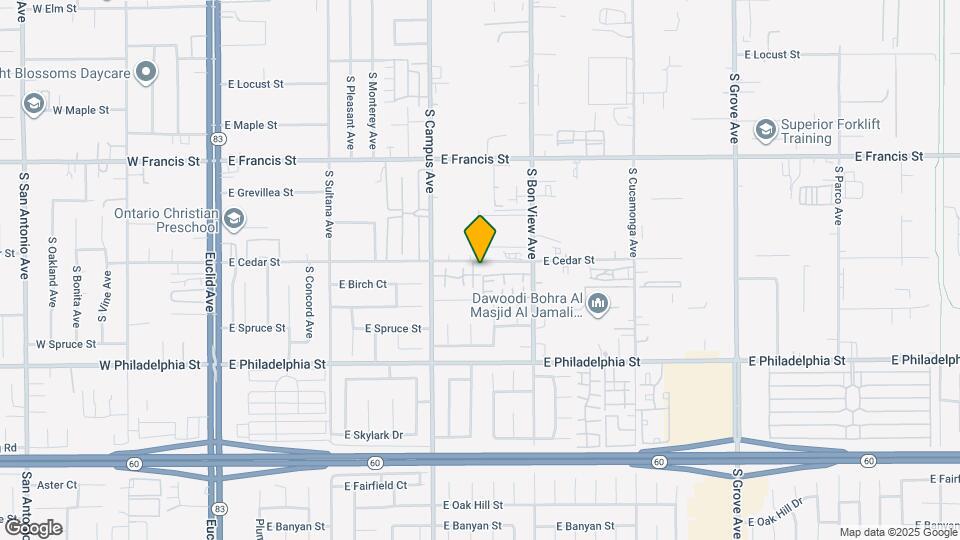 2027 S Campus Ave Map and Location Details