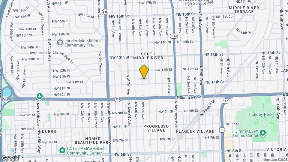 1108 NW 5th Ave Map and Location Details