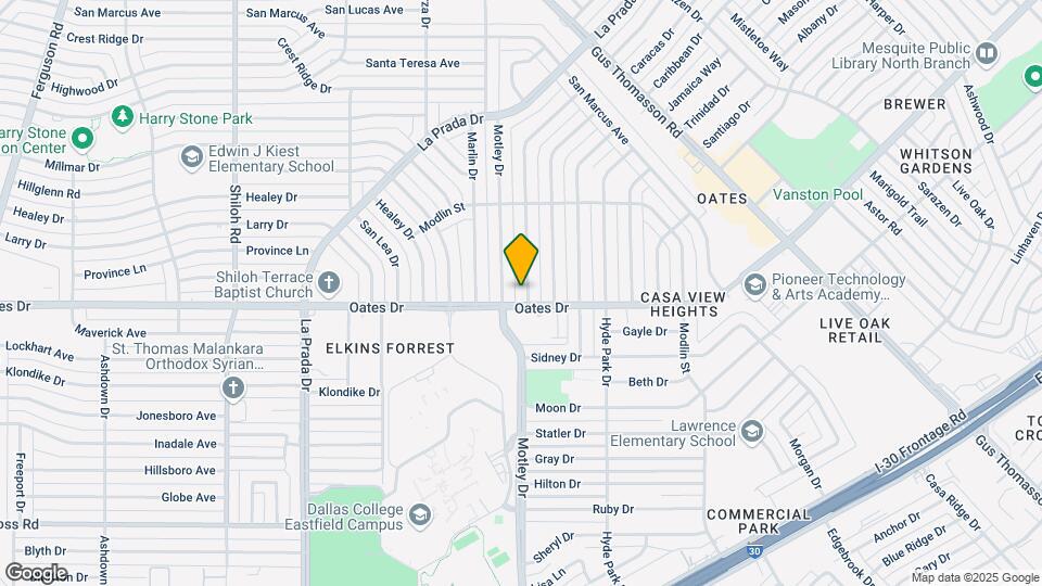 4207 Harvey Dr Map and Location Details