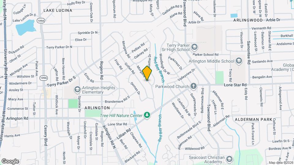 1404 Morgana Rd Map and Location Details