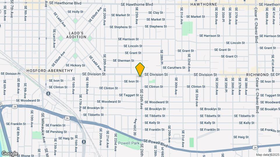 2525 SE 26th Ave Map and Location Details