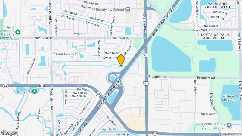 5804 NW 46th Ln Map and Location Details