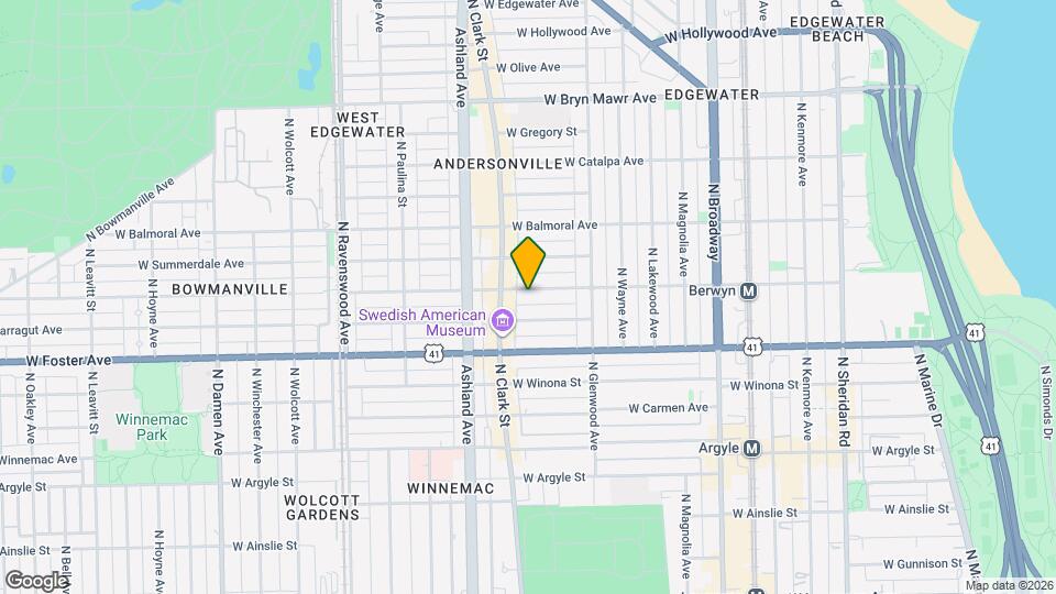 1463 W Berwyn Ave, Unit 1 Mapa y Detalles de la Ubicación