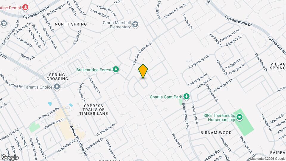 23135 Barrington Bluff Trail Map and Location Details