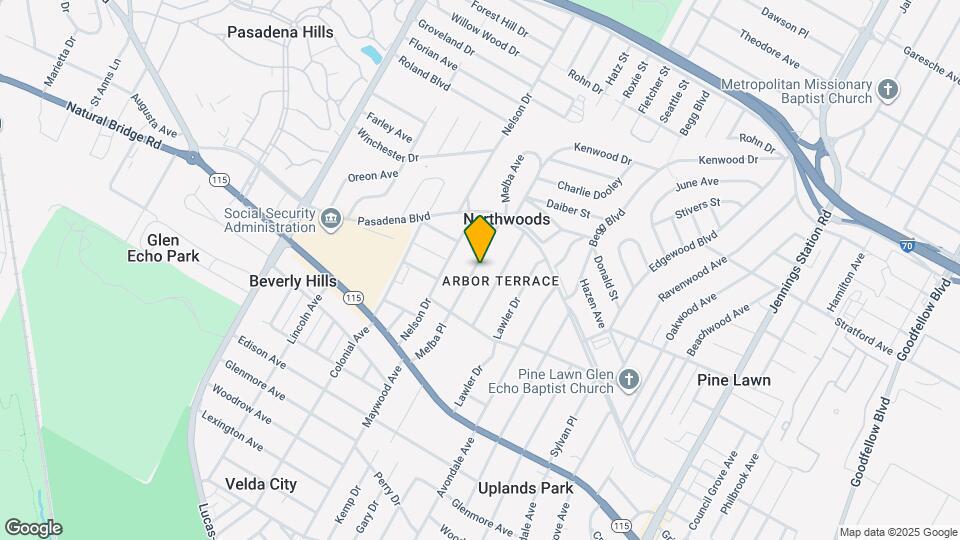 3826 Melba Pl Map and Location Details