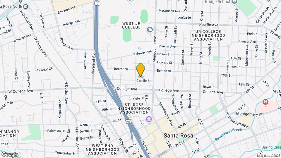 421 Carrillo St Map and Location Details