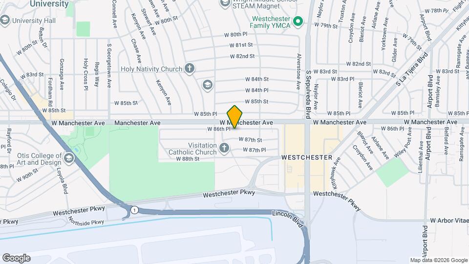 6522 W 86th Pl Map and Location Details