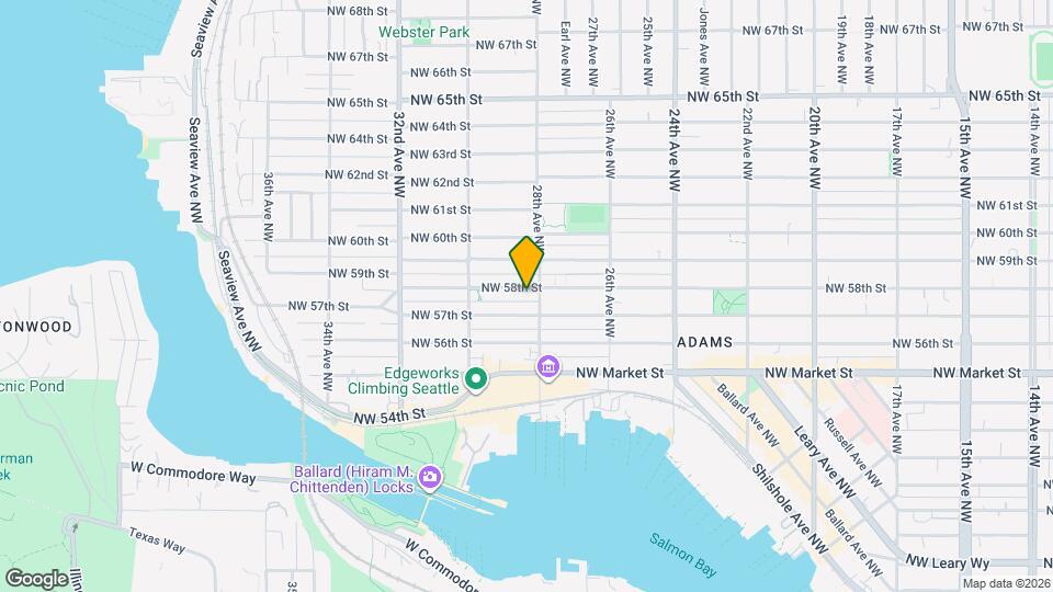 2811 NW 58th St, Unit Lower Map and Location Details