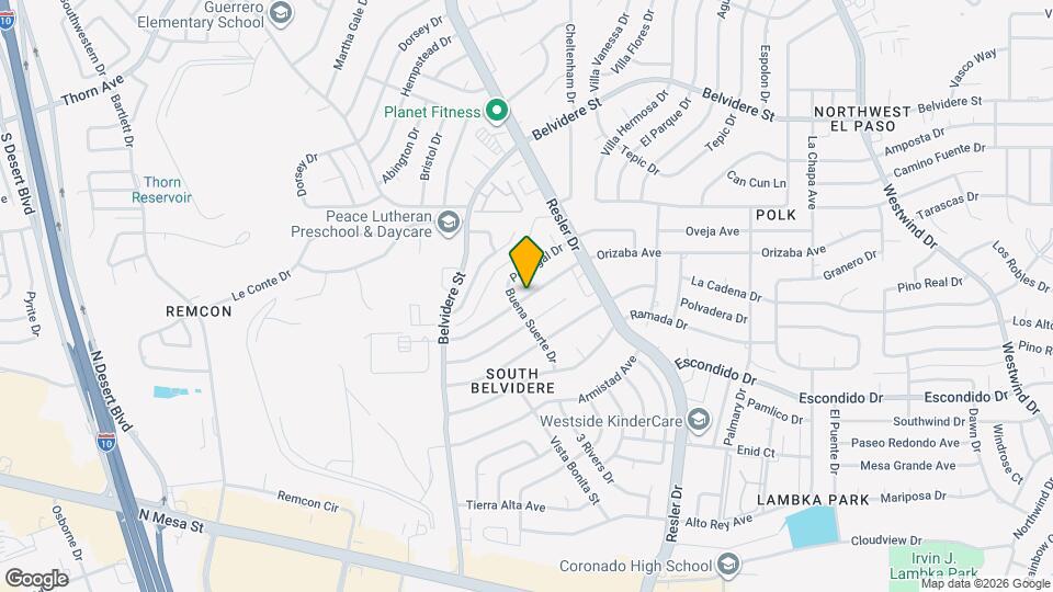7136 Orizaba Ave Map and Location Details