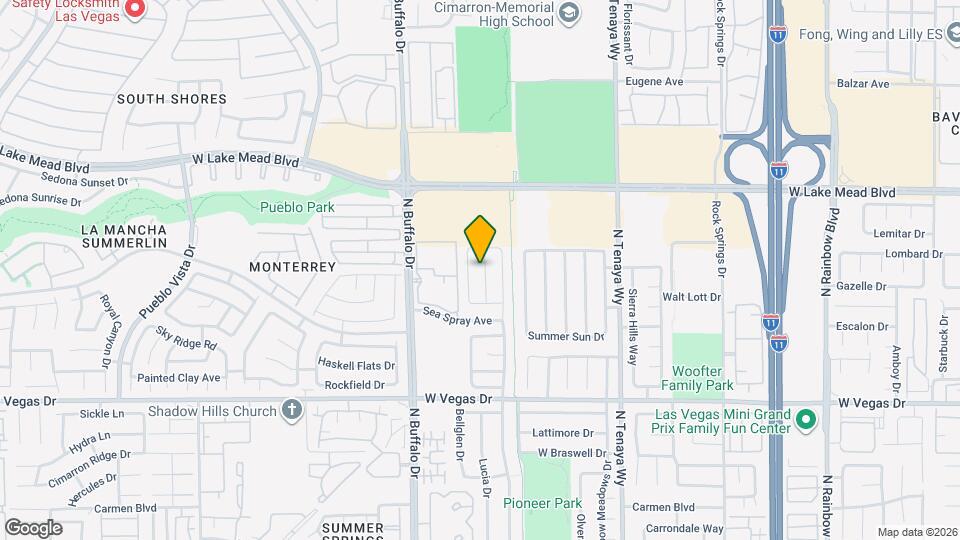 1825 Battle Born Dr Map and Location Details