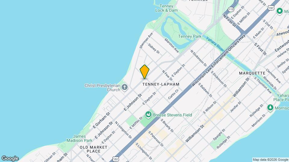 1047 E Gorham St, Unit First Floor Map and Location Details