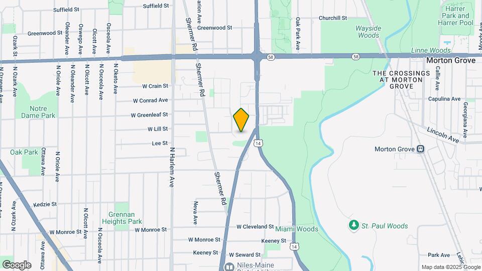 8504 N Waukegan Rd Map and Location Details