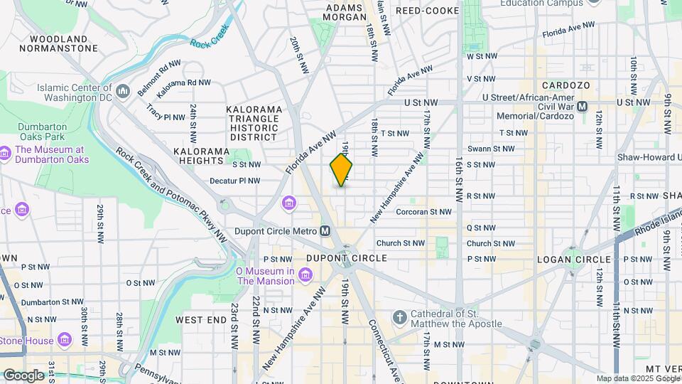 1702 19th St NW Map and Location Details