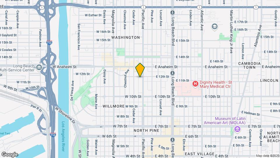 1151 Pacific Ave Map and Location Details