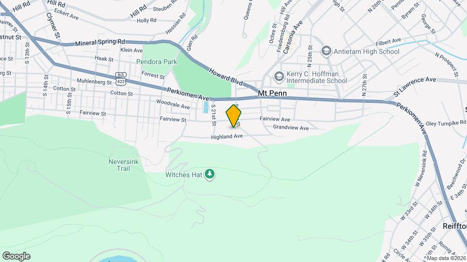 2132 Grandview Ave Mapa y Detalles de la Ubicación