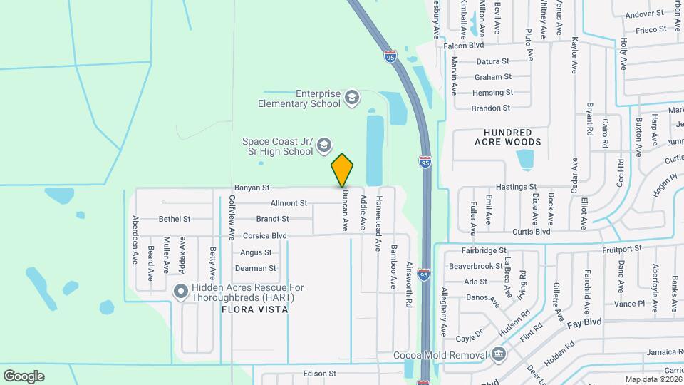 6105 Banyan St Map and Location Details