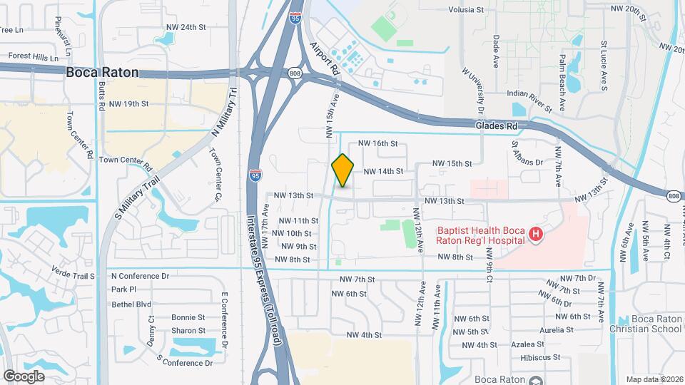1378 NW 13th Ct Map and Location Details