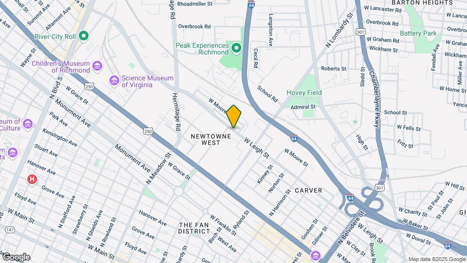 1721 W Leigh St Map and Location Details