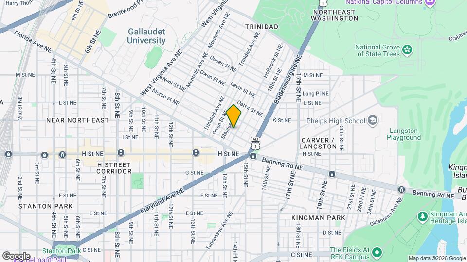 1200 Holbrook St NE Map and Location Details