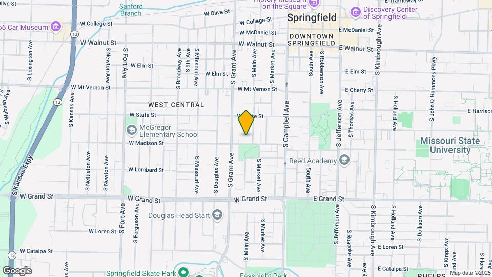 613 W Madison St Map and Location Details