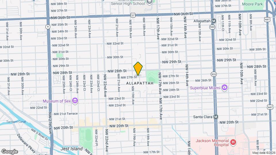 1866 NW 27th St Map and Location Details