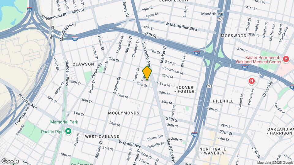 3016 Filbert St Map and Location Details