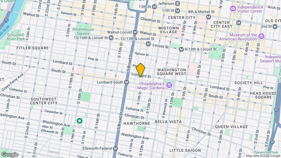 516 S 13th St, Unit 1 Map and Location Details