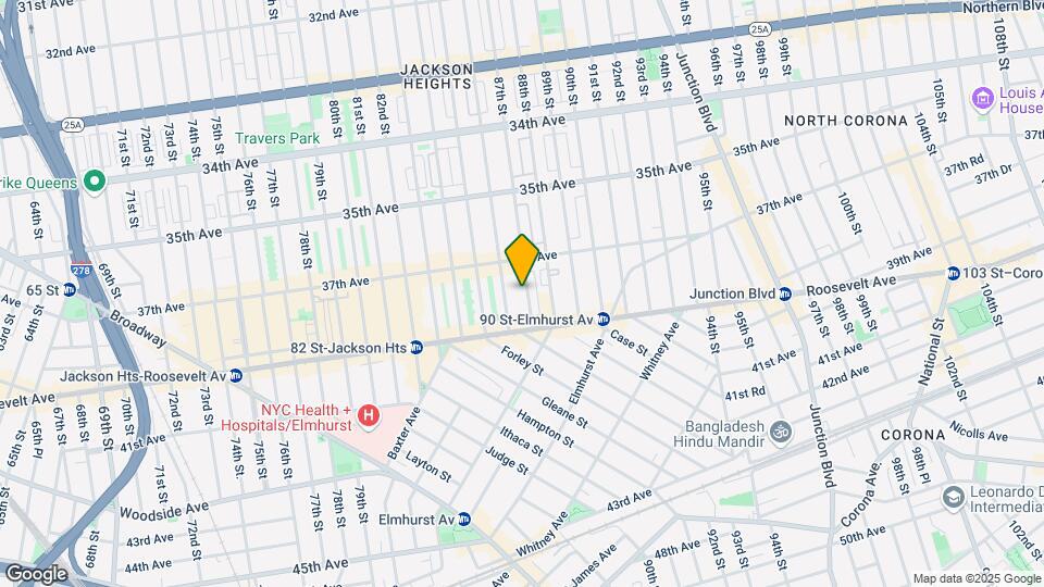 37-20 87th St Mapa y Detalles de la Ubicación