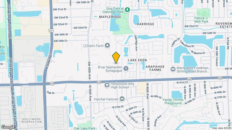 5841 SW 37th Ave Map and Location Details