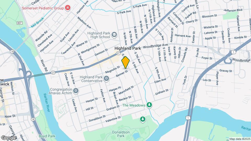 427 Benner St-Unit -1 Map and Location Details