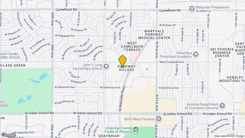 4424 N 53rd Ln Mapa y Detalles de la Ubicación