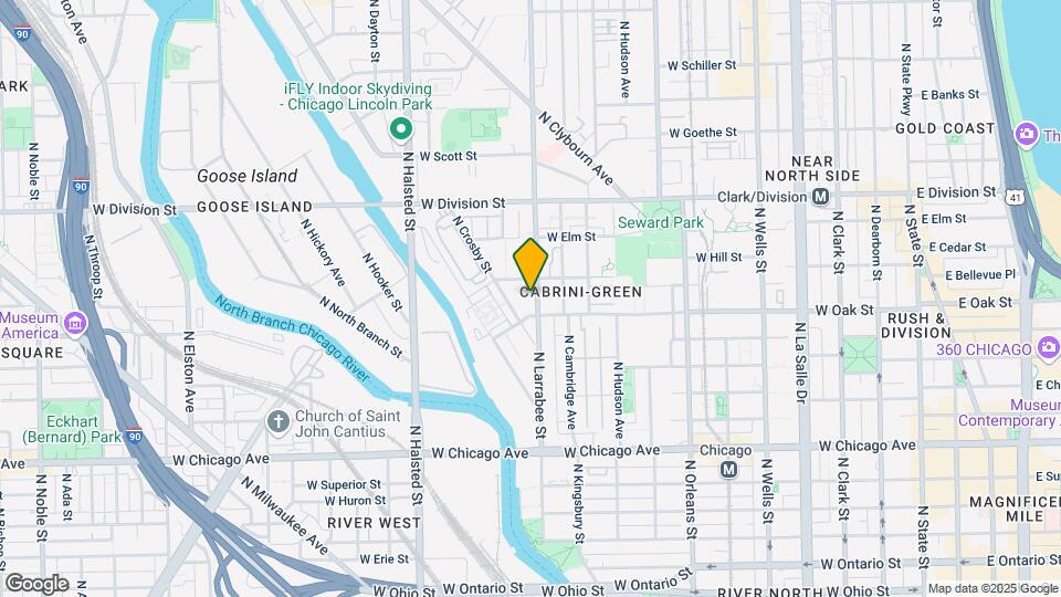1014 N Larrabee St Map and Location Details