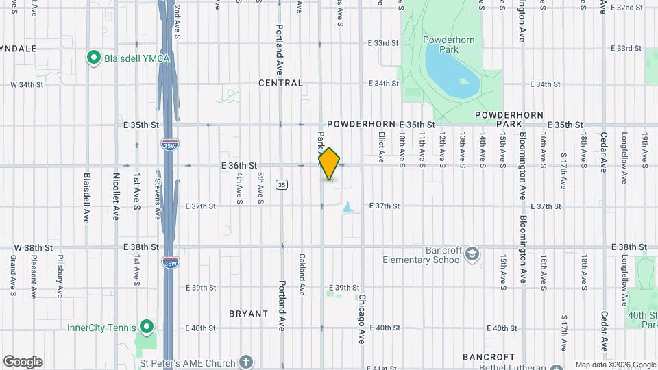 3625 Park Ave Map and Location Details