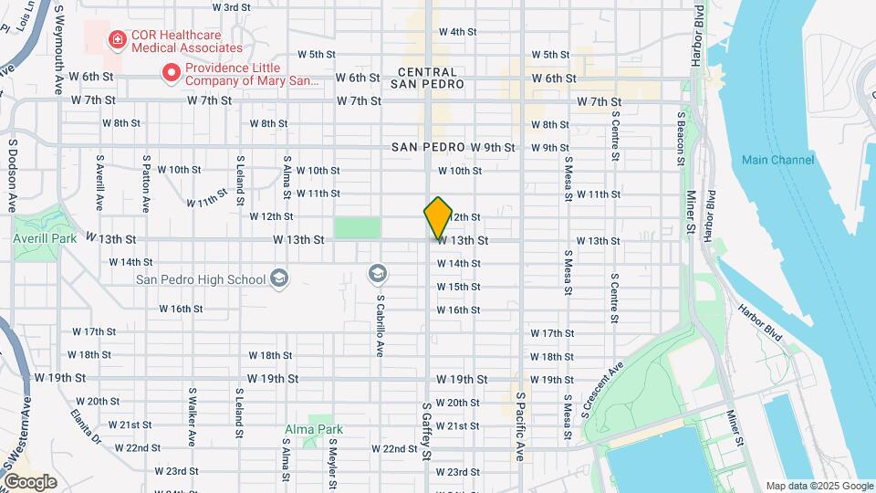 677 W 13th St Map and Location Details