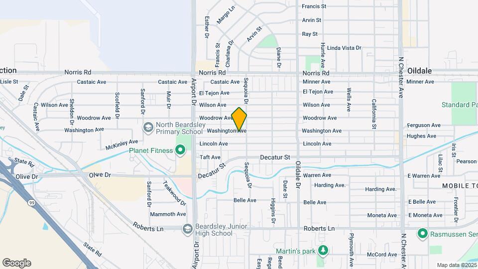 707 Washington Ave Map and Location Details