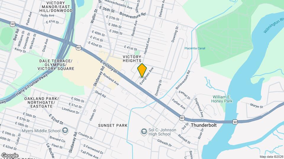 2637 Evergreen Ave Map and Location Details