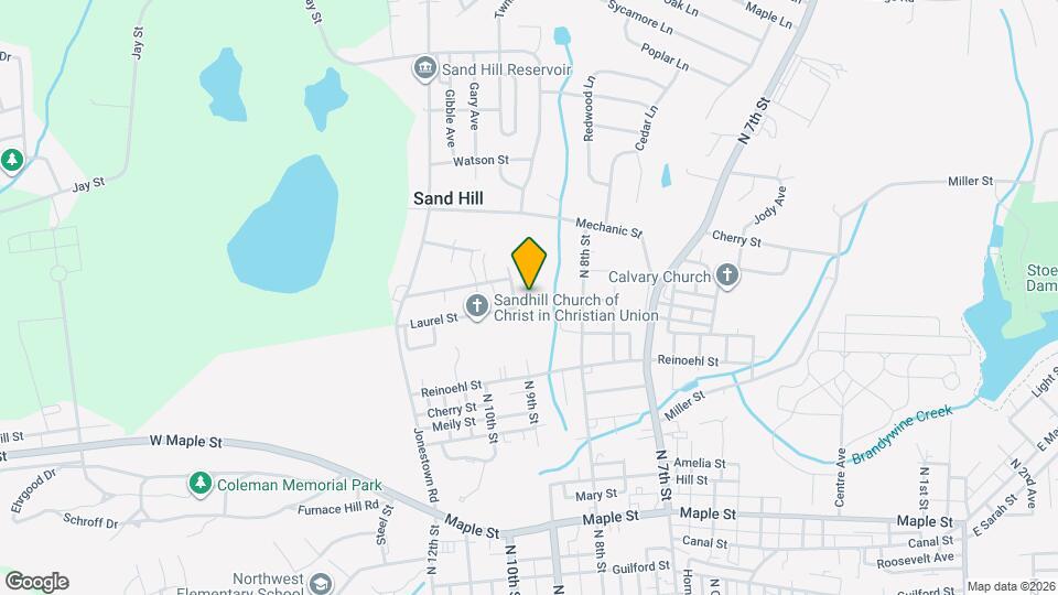 901 Laurel St Map and Location Details