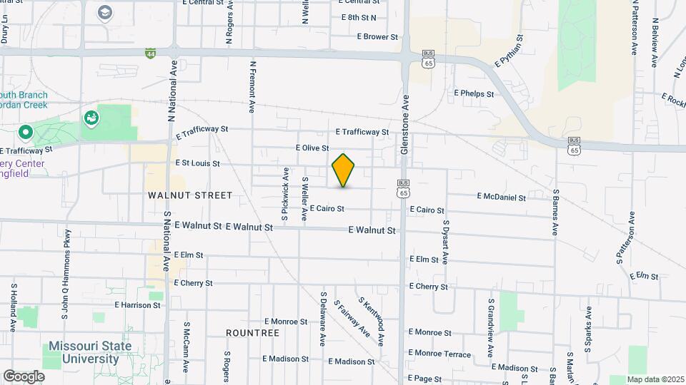 1628 E McDaniel St Map and Location Details