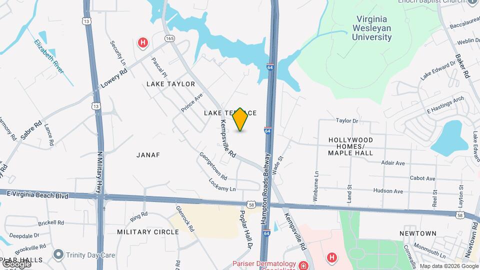 1124 Kempsville Rd Map and Location Details