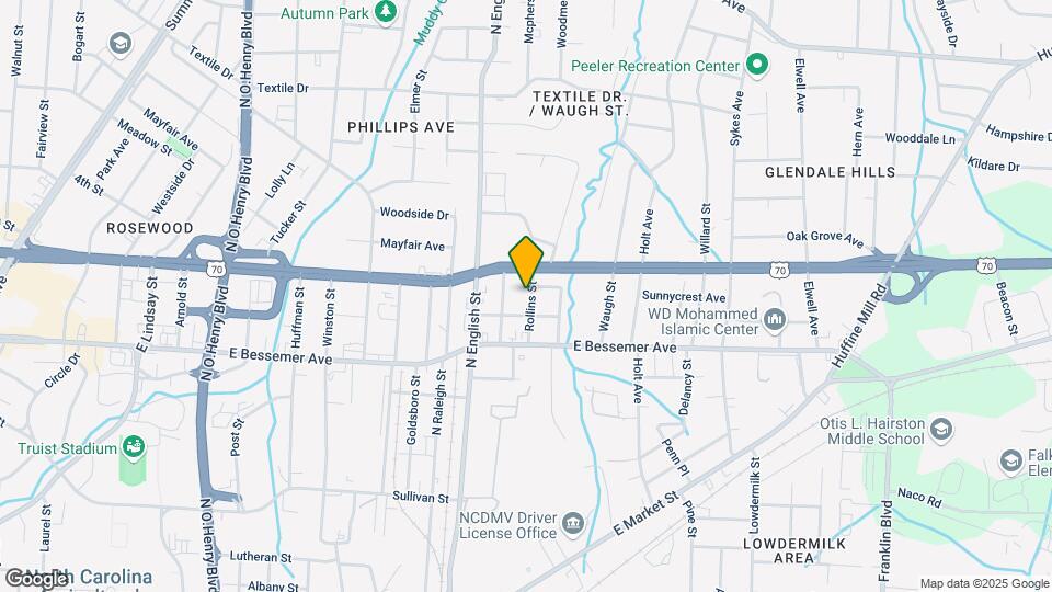 712 McPherson St Map and Location Details
