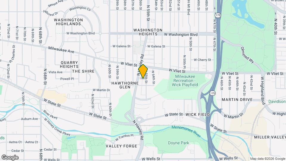 1319 N 55th St Map and Location Details