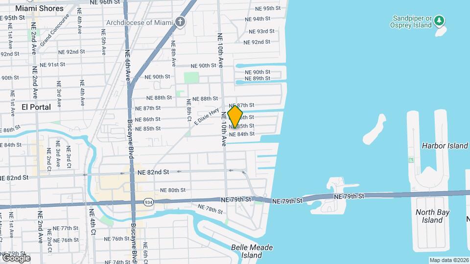 1045 NE 84th St Map and Location Details