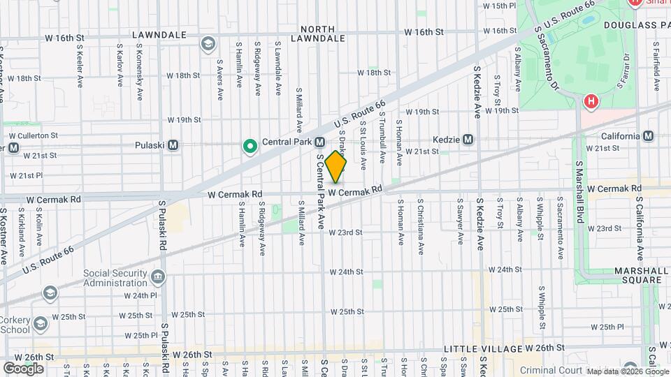 3542 W Cermak Rd Mapa y Detalles de la Ubicación